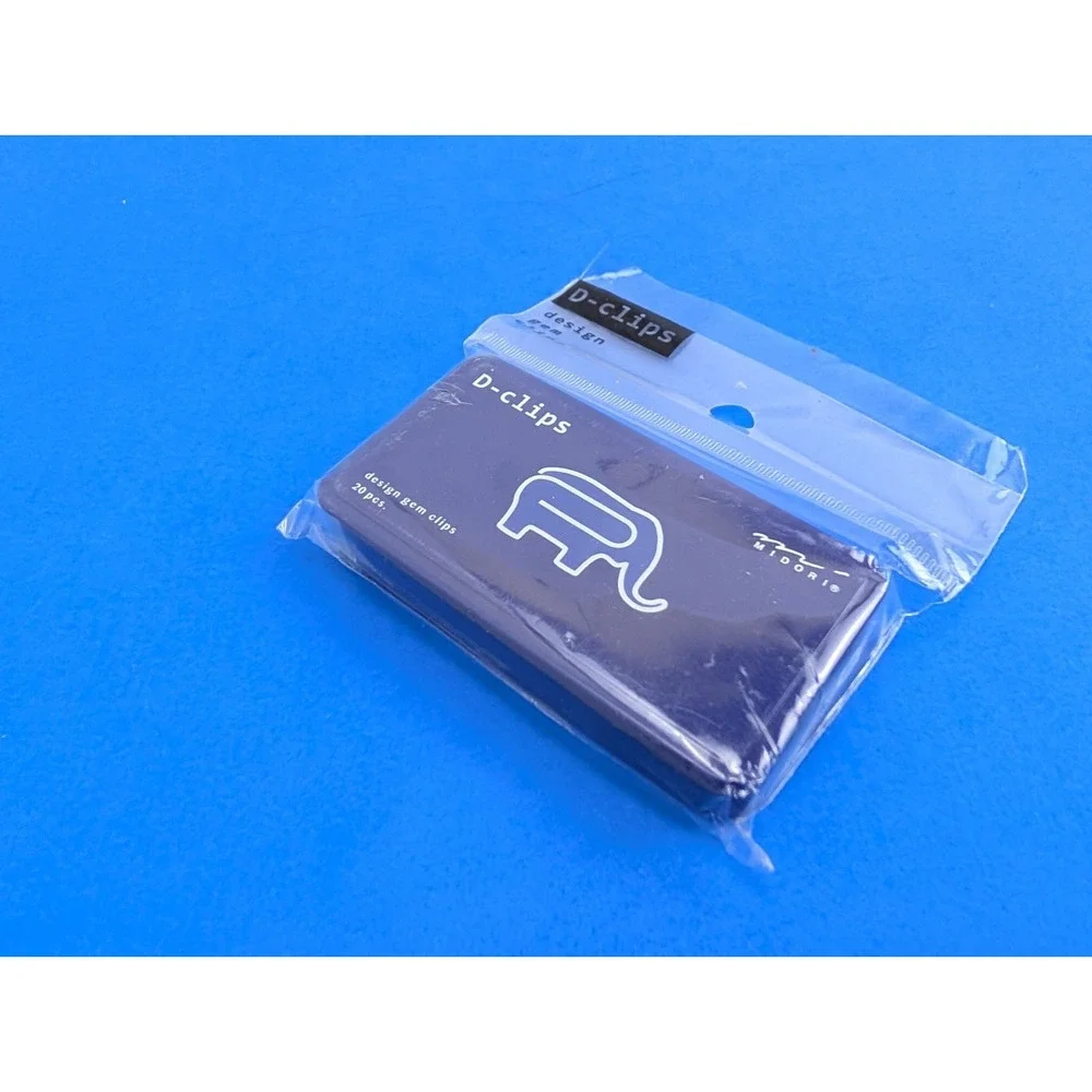 Midori Japan D-Clips Elephant Shaped Paperclips 43391-006 20pcs